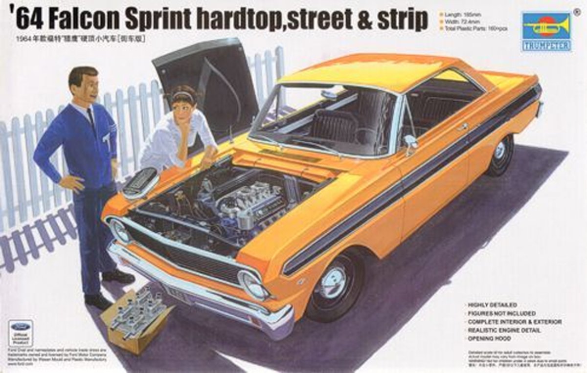 TRUMPETER 1:35 64 Falcon Sprint hardtop. street & strip