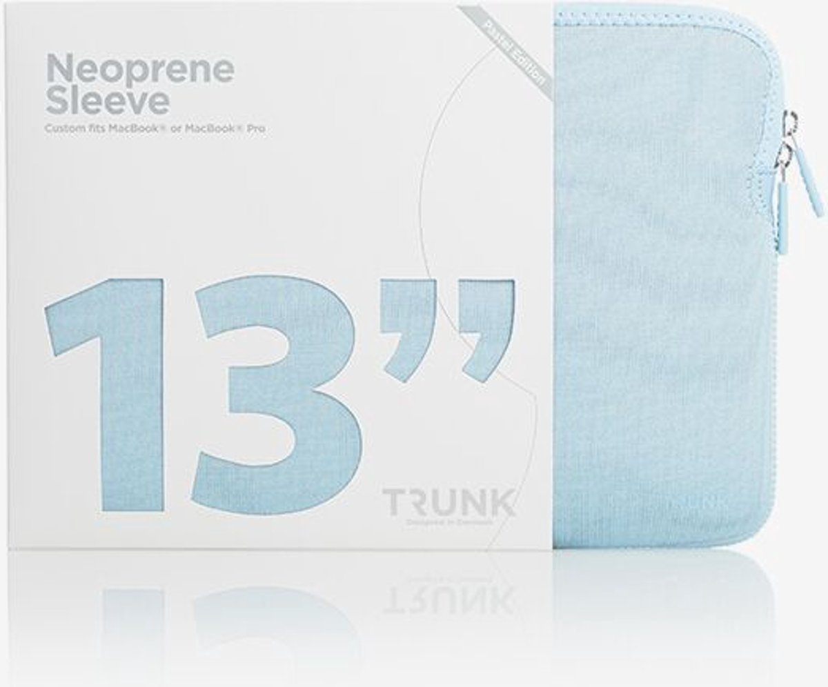 Trunk 13 inch MacBook Sleeve - Pastel Blue