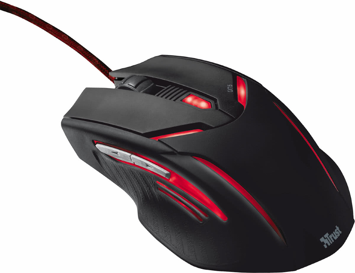 Trust GXT 152 Exent - Illuminated Gaming Muis - Zwart (PC)