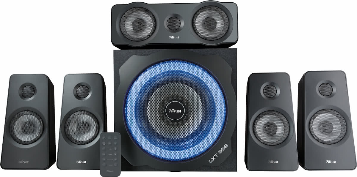 Trust GXT 658 Tytan 5.1 - Surround Gaming Speakerset (PC/PS3/Xbox 360)