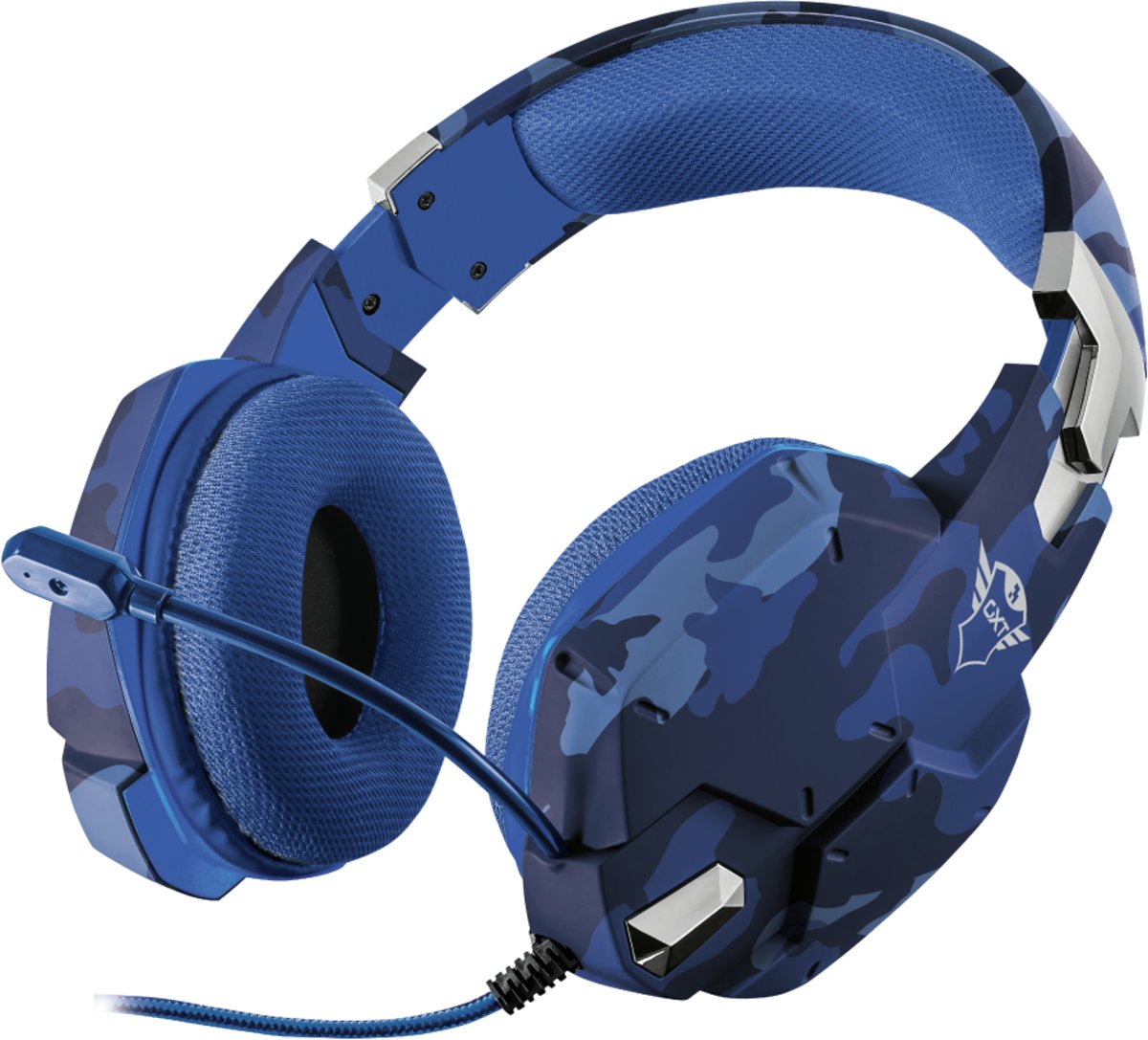 Trust GXT322B CARUS PS4 Gaming Headset - Blauw Camo