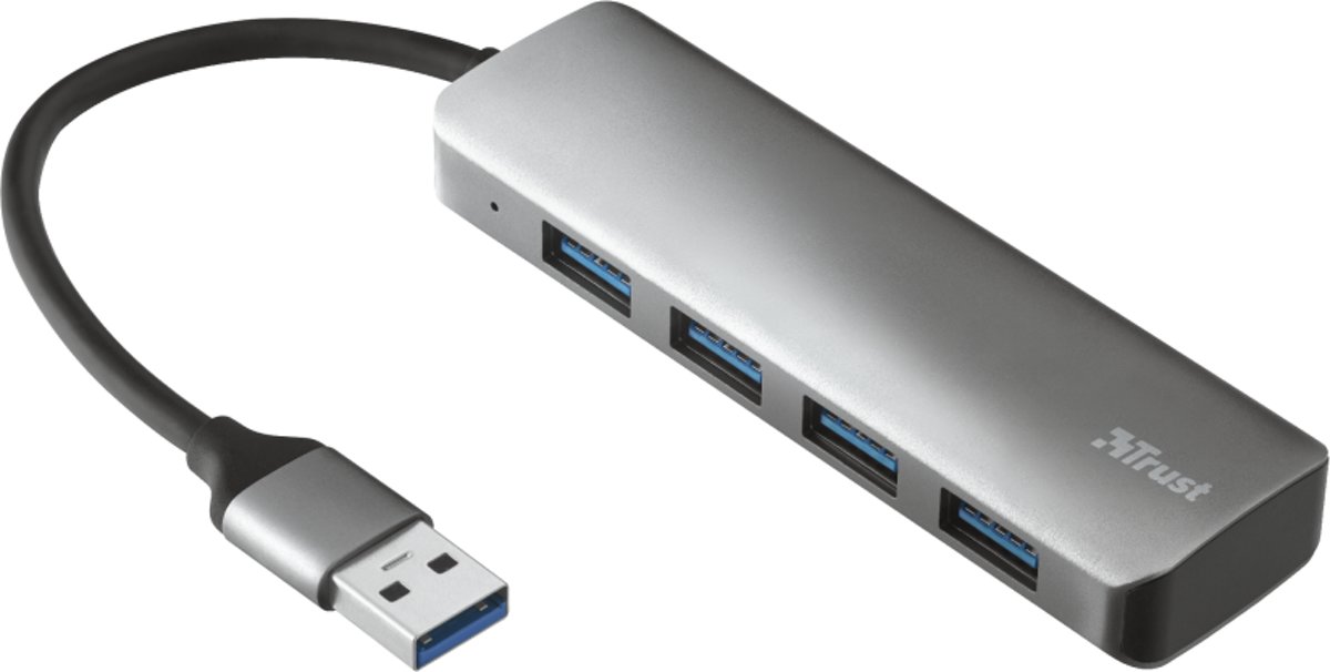 Trust Halyx - 4-Port USB 3.2 Hub - 5 Gbps