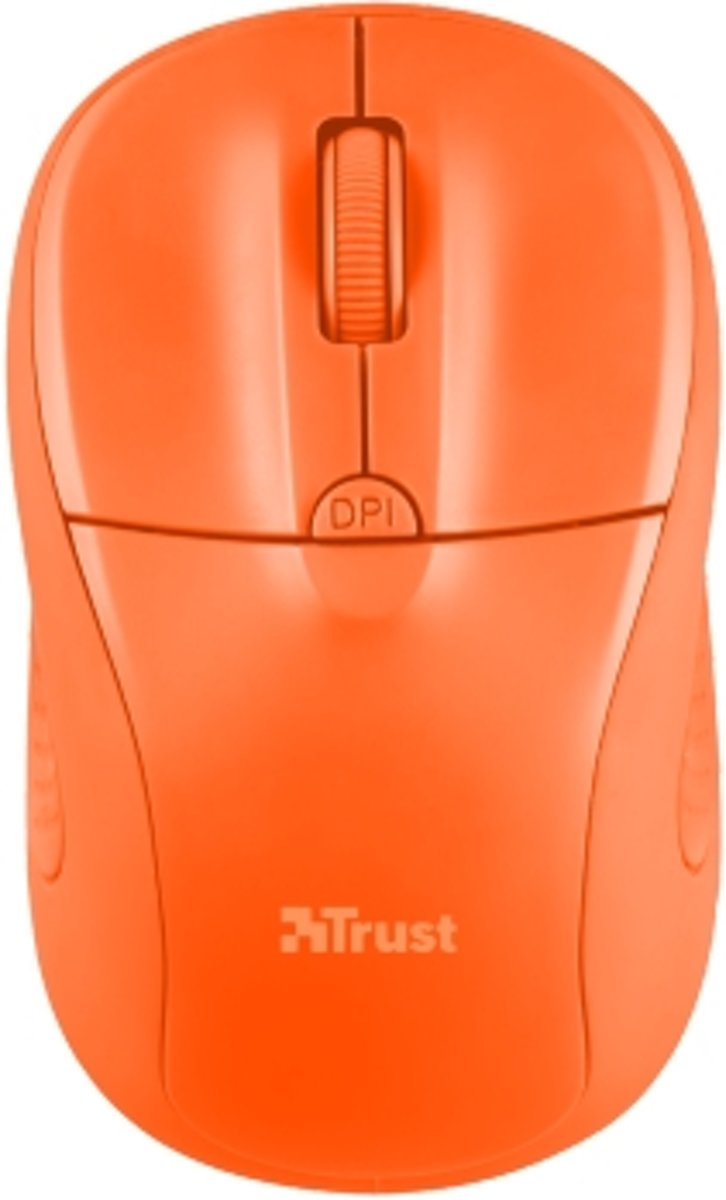 Trust PRIMO muis RF Draadloos Optisch 1600 DPI Ambidextrous Oranje