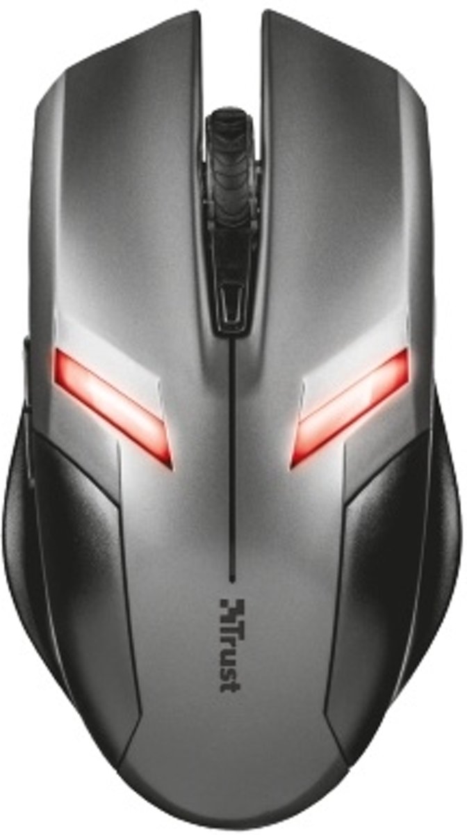 Trust ZIVA GAMING MOUSE muis USB 2000 DPI Rechtshandig Zwart