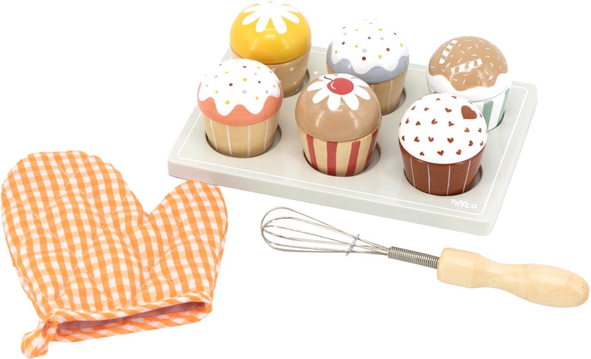 Tryco Houten Cupcakes Set TR-353016