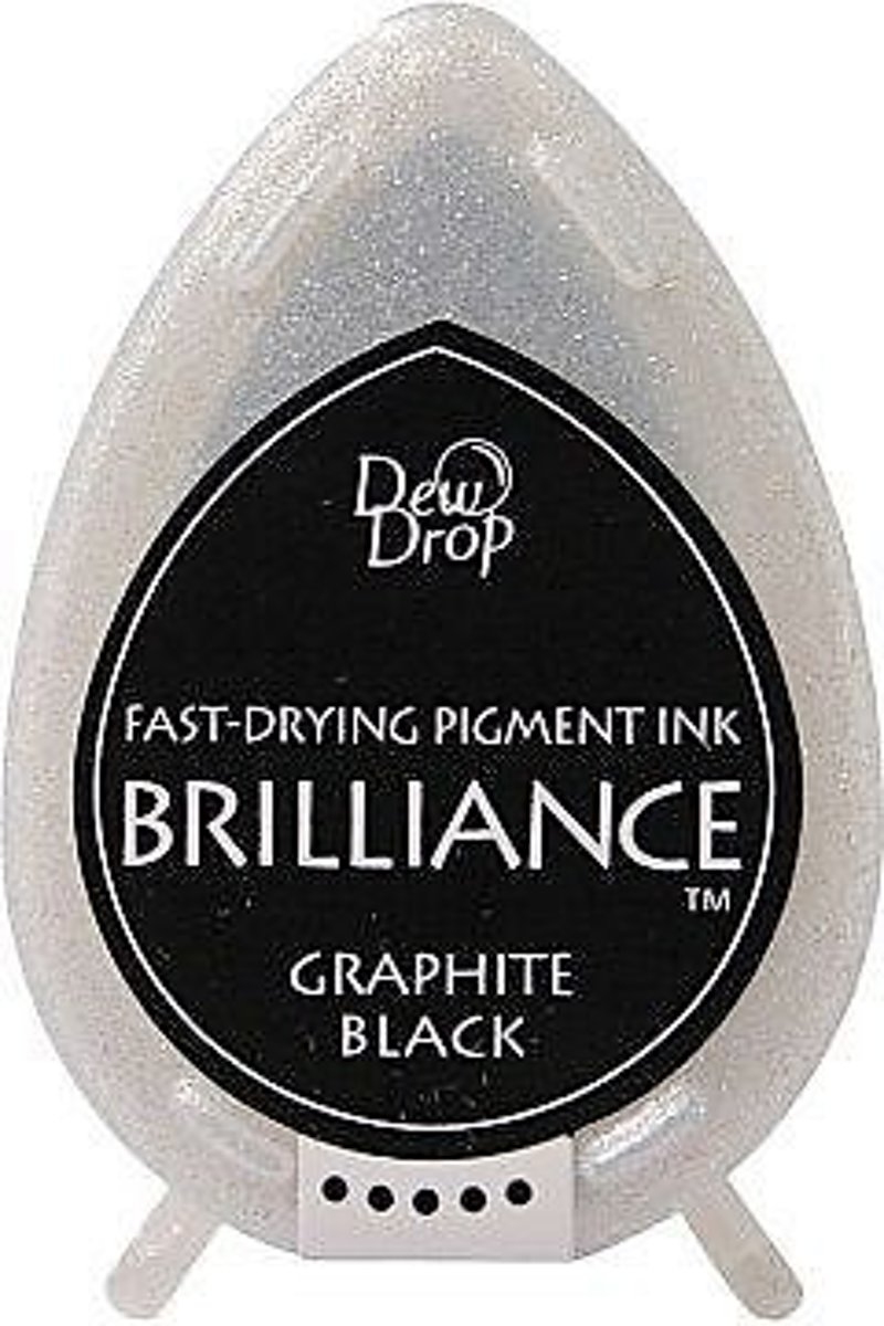 Brilliance dewdrop drop inkt inktkussen Graphite Black zwart BD-82