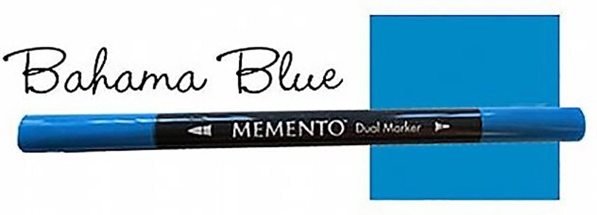 Memento dual marker Bahama Blue blauw PM-601