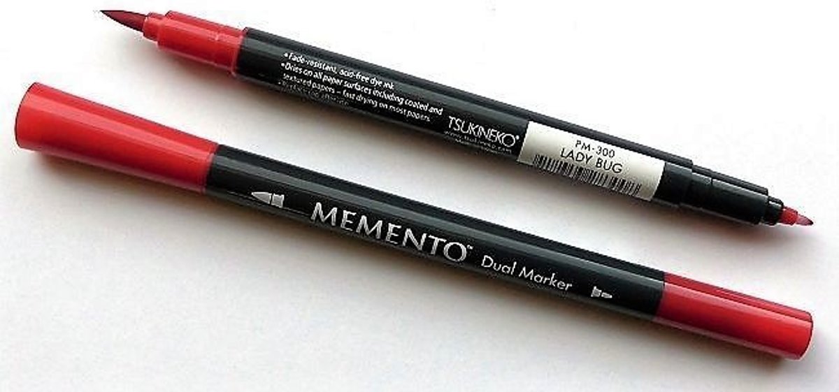 Memento dual marker Lady Bug rood PM-300