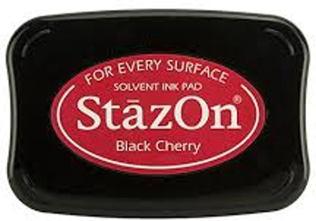 Stazon sneldrogend stempelkussen Black Cherry