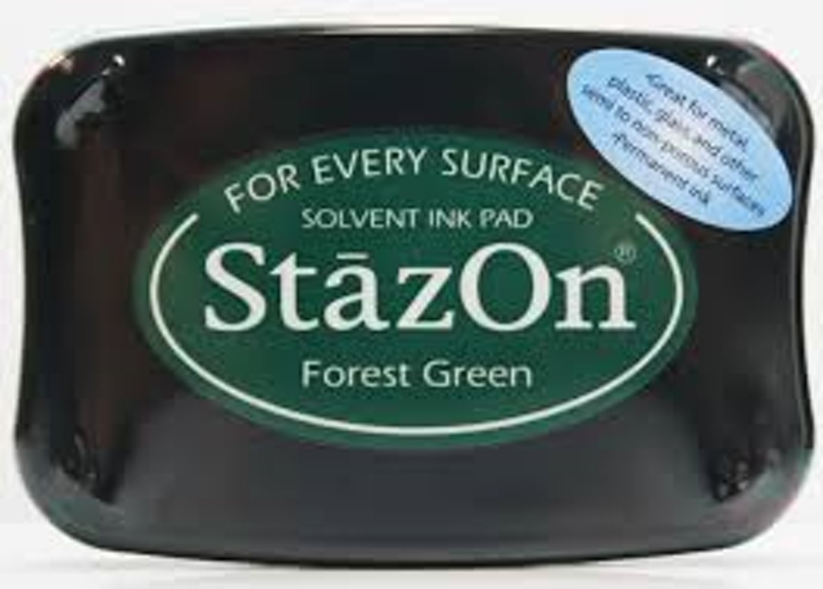 Stazon sneldrogend stempelkussen Forest Green