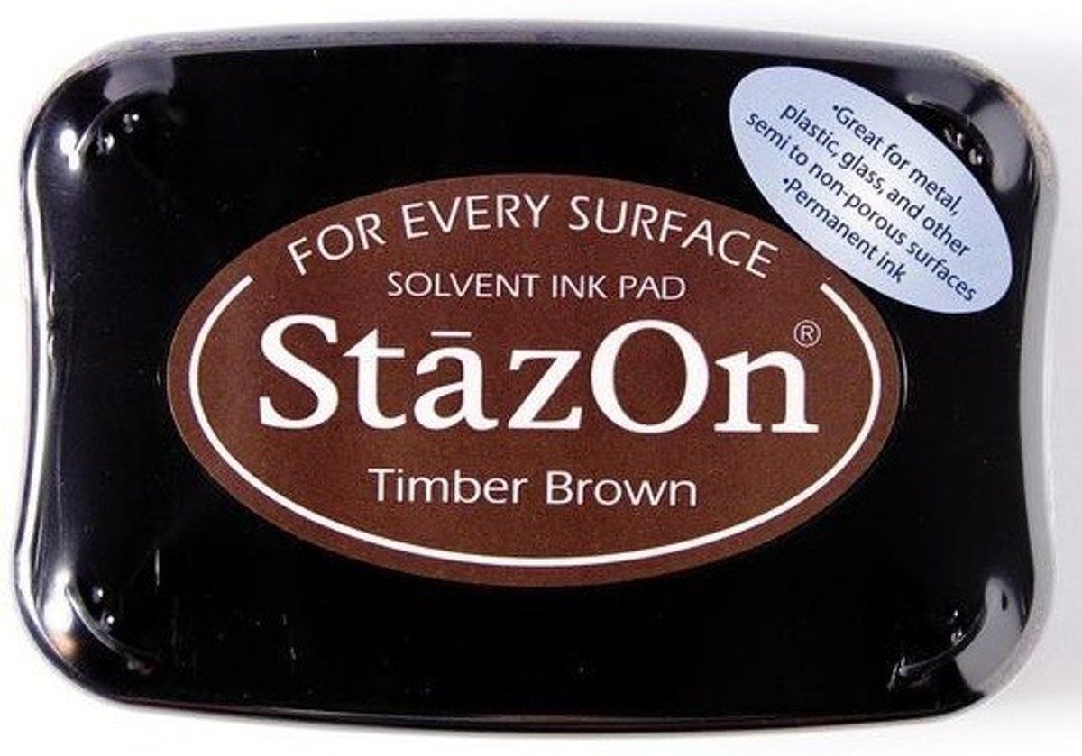 Stazon sneldrogend stempelkussen Timber brown