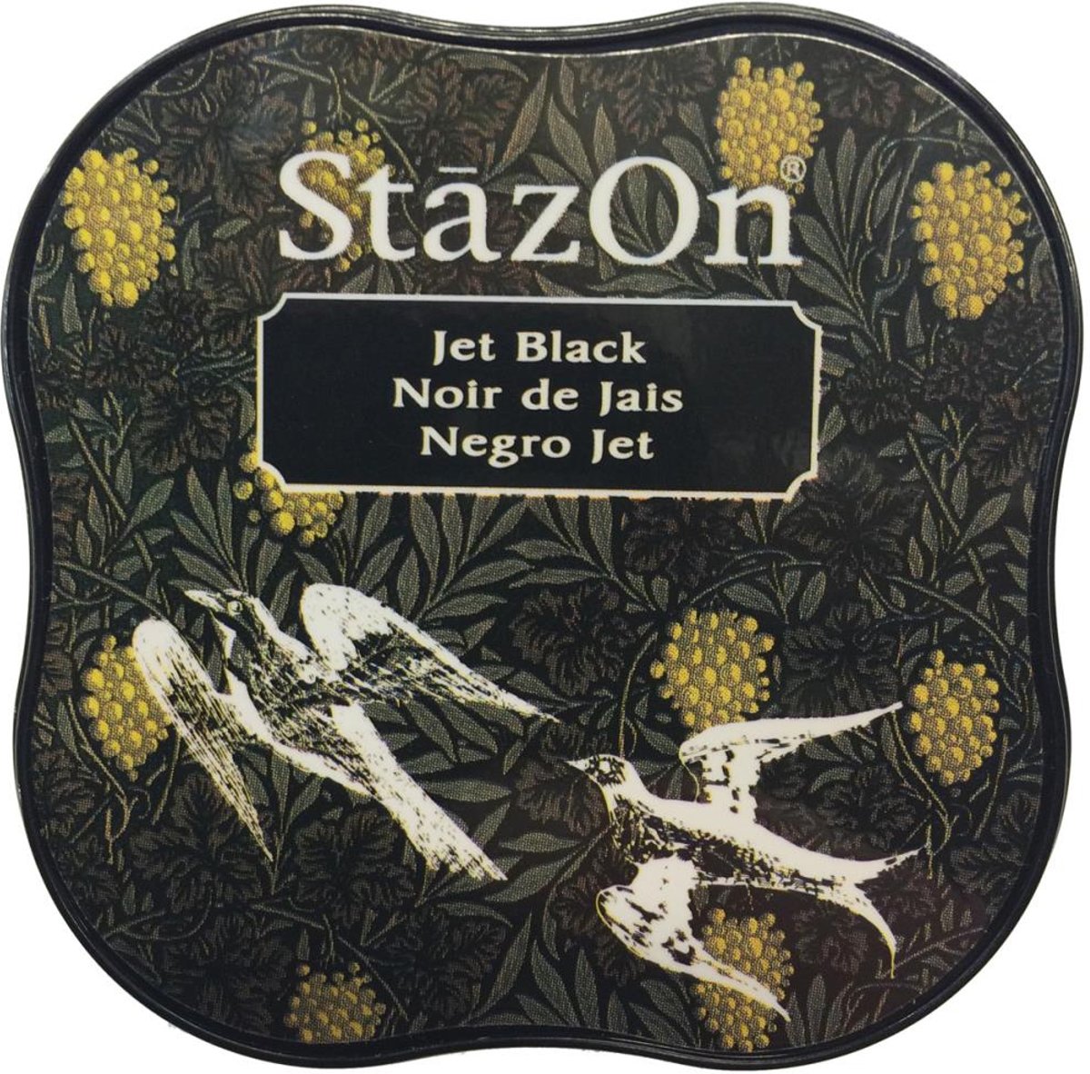 Stazon sneldrogend stempelkussen midi Jet Black