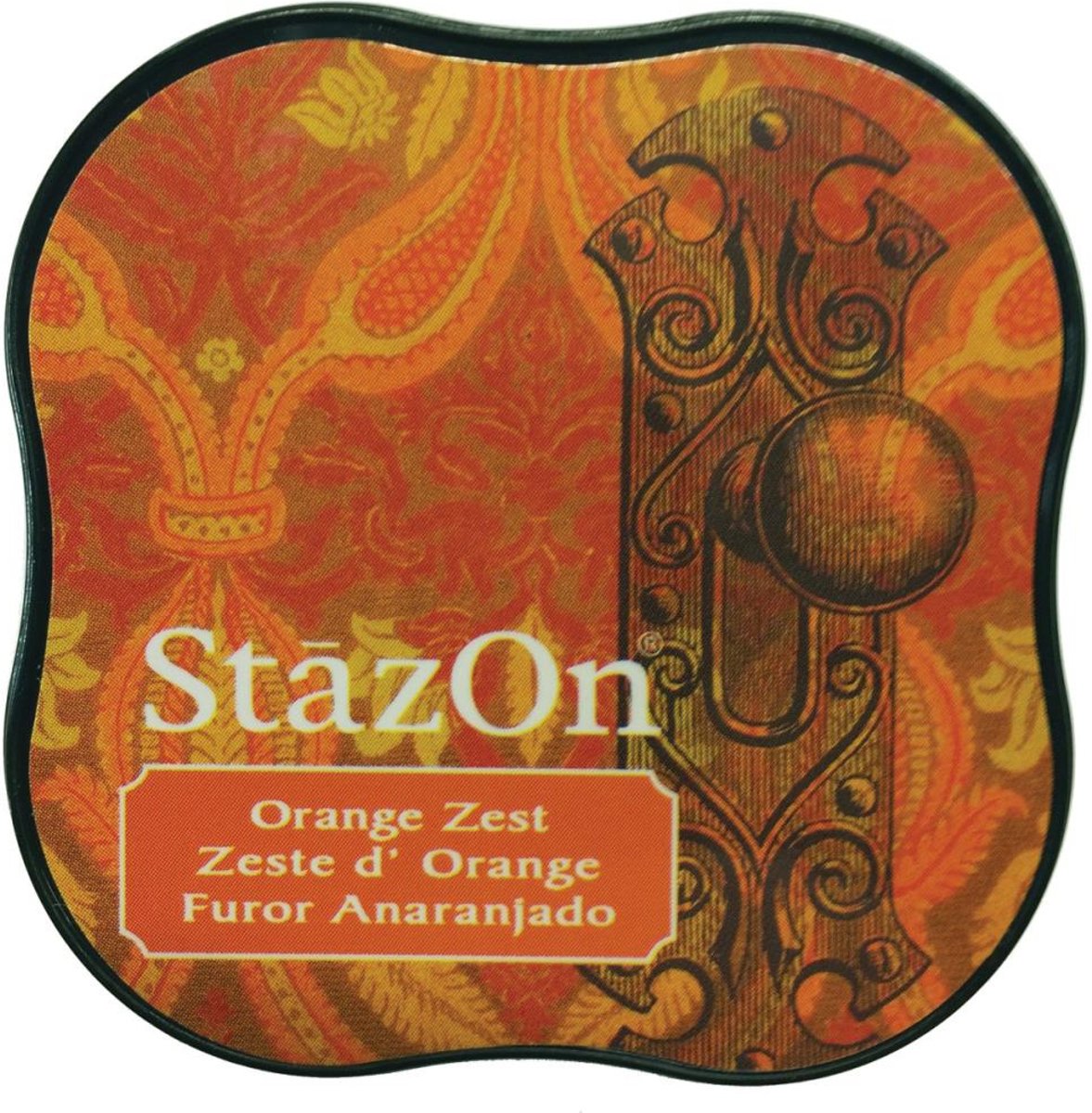 Stazon sneldrogend stempelkussen midi Orange Zest