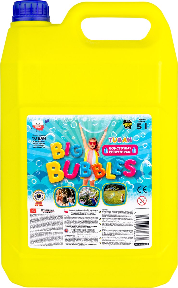 Tuban Bellenblaas vloeistof 5 liter concentraat - 1:3 - voor 20 liter