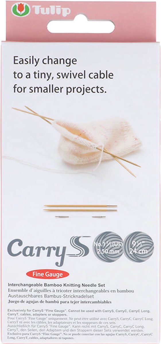 Tulip CarryS Fine Gauge verwis. breipunten set bamboe.