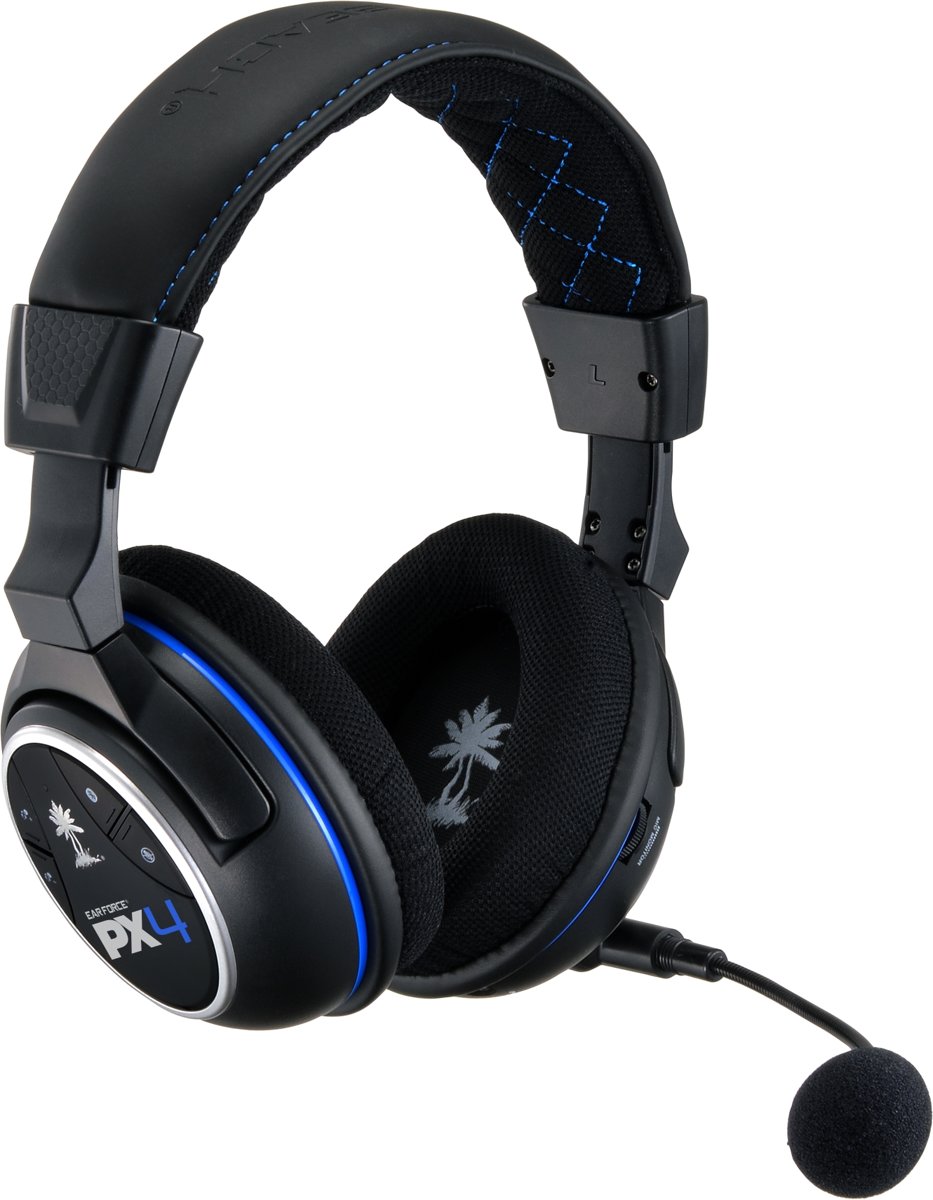 Turtle Beach Ear Force PX4 Wireless 5.1 Virtueel Surround Gaming Headset - Zwart (PS4 + PS3 + Xbox 360 + Mobile)