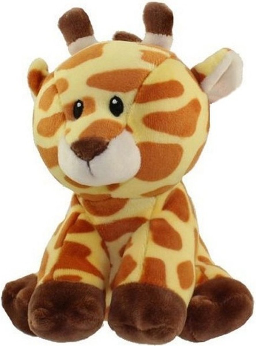 Pluche Ty Beanie giraffe/giraffen knuffel Gracie 17 cm speelgoed - Giraffen jungle dieren knuffels - Speelgoed voor kinderen