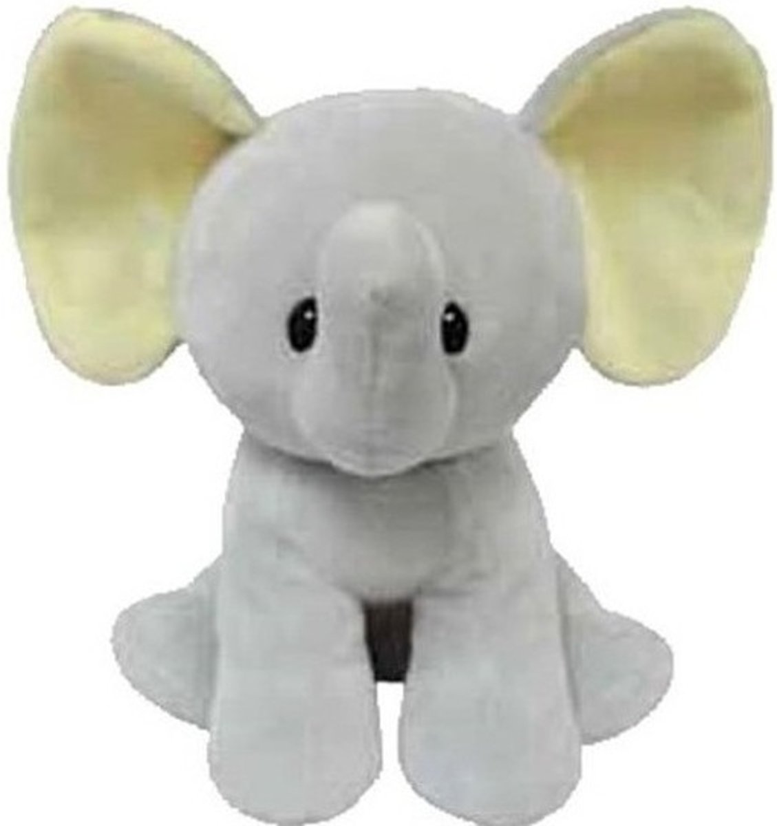 Pluche Ty Beanie grijze olifant knuffel Bubbels 17 cm speelgoed - Olifanten dieren knuffels - Speelgoed voor kinderen