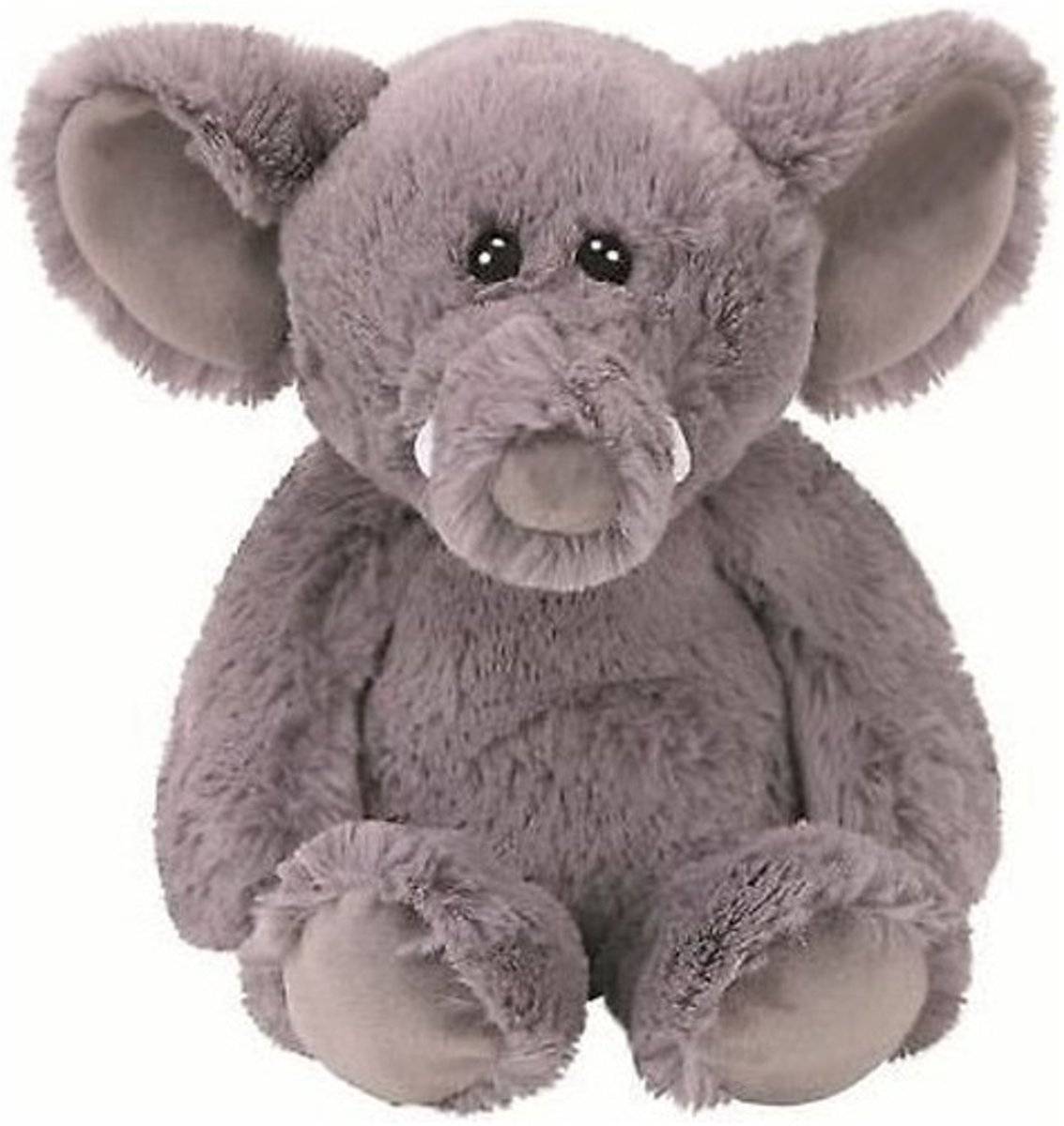 Pluche Ty Beanie grijze olifant knuffel Ella 20 cm speelgoed - Olifanten dieren knuffels - Speelgoed voor kinderen