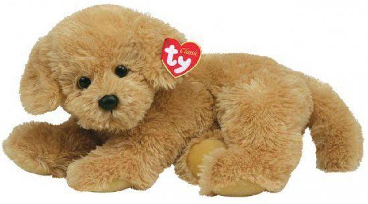 Pluche Ty Beanie hond Honey 33 cm