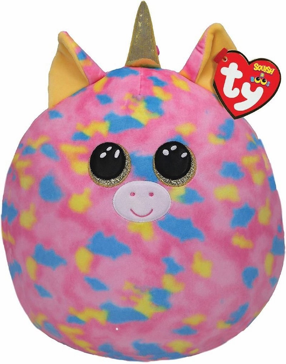 TY Squish A Boos Knuffelkussen Eenhoorn Fantasia 31 cm