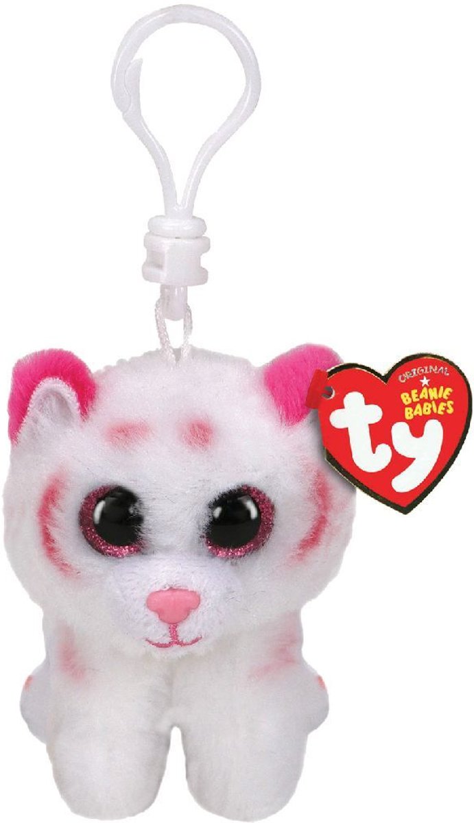 TY Beanie Babies Clip Tijgerknuffel Tabor 7 cm