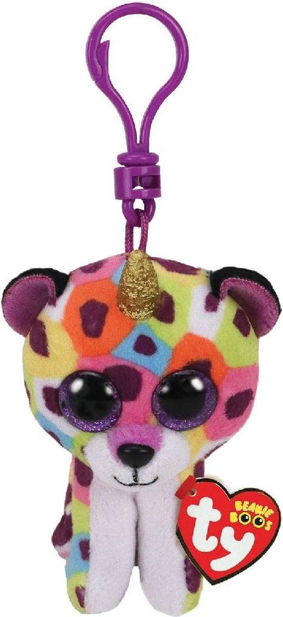 Ty Beanie Boos Clip Giselle Leopard