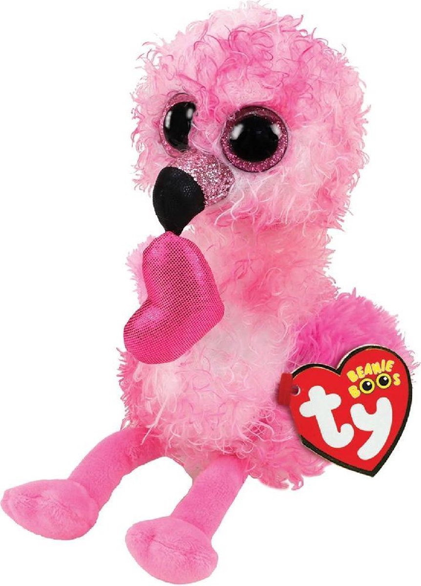 Ty  Beanie Boos Dainty Heart Flamingo 15cm