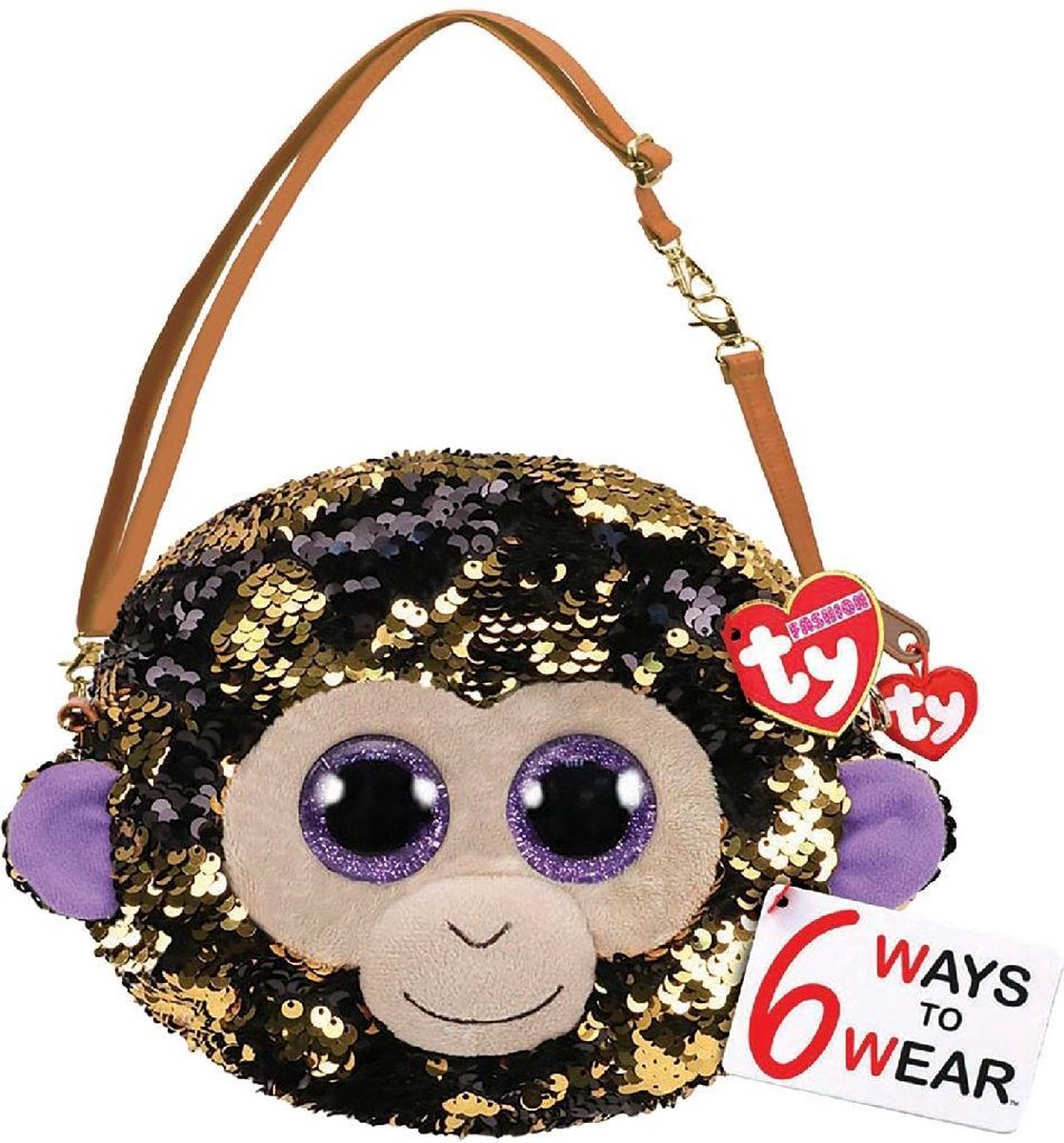 Ty Fashion Schoudertas Coconut Monkey 20cm