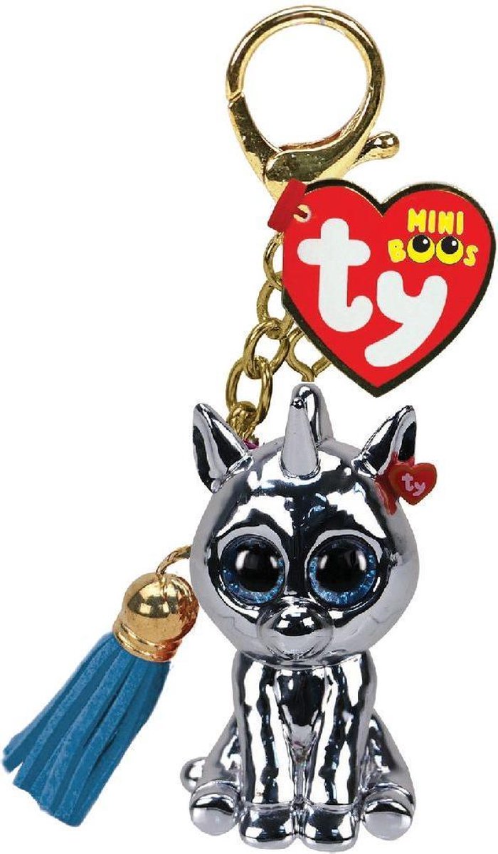 Ty Mini Boos Clip Silver Unicorn 9cm