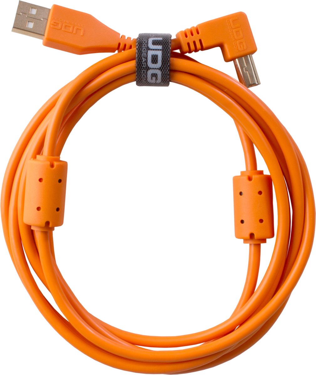 UDG Ultimate Audio Cable USB 2.0 A-B Orange Angled 3m (U95006OR) - Kabel voor DJs