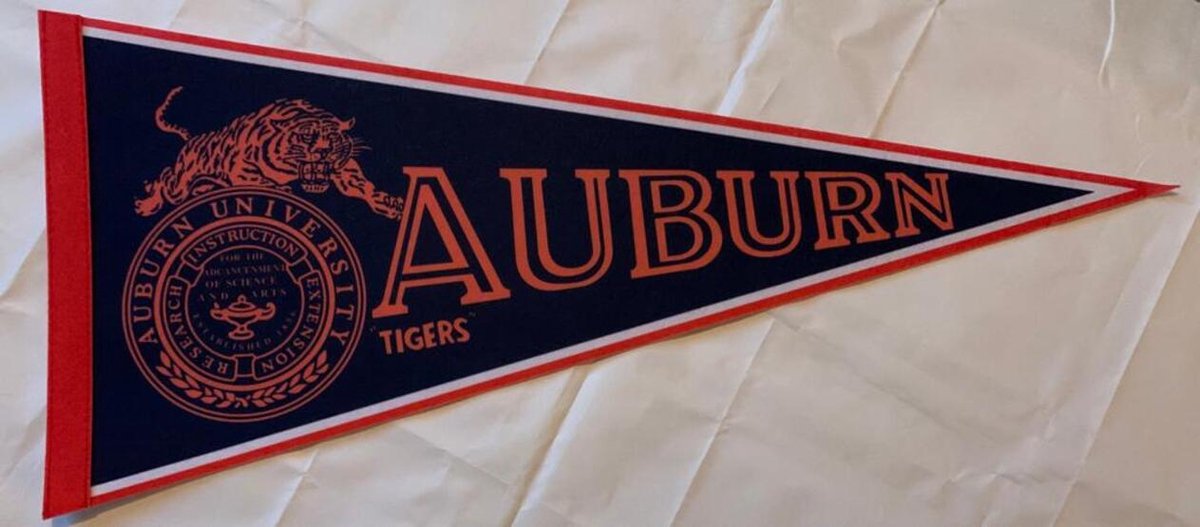 Alabama Auburn - Auburn Tigers - NCAA - Vaantje - American Football - Sportvaantje - Wimpel - Vlag - Pennant - Universiteit - Ivy League amerika - 31 x 72 cm