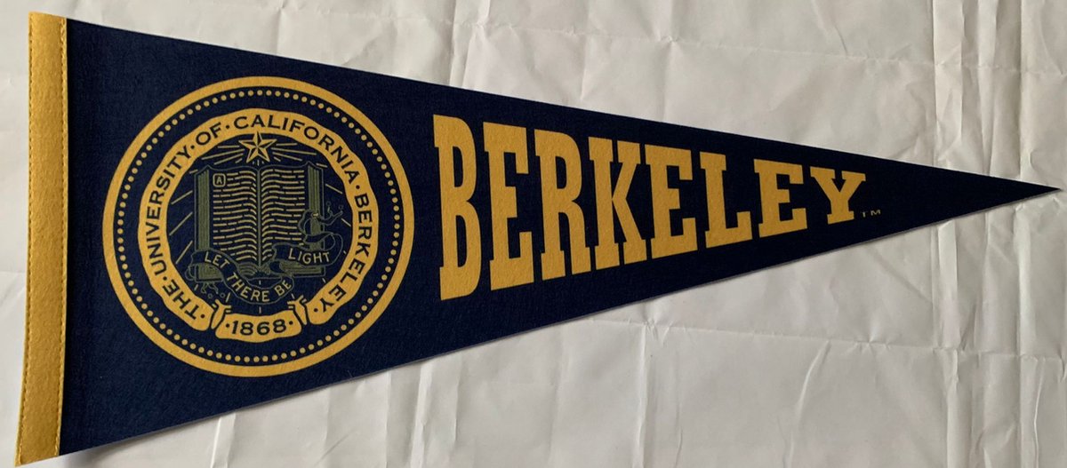 Berkeley University - UCB - NCAA - Vaantje - American Football - Sportvaantje -   - Vlag - Pennant - Universiteit - Ivy League amerika - 31 x 72 cm