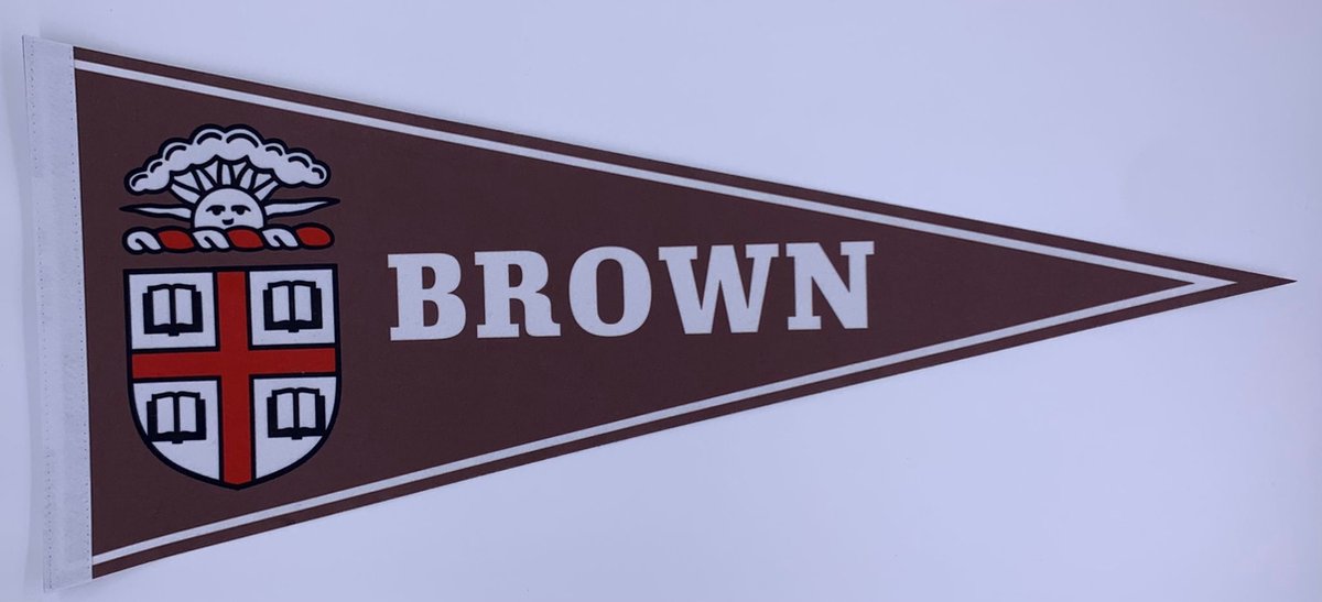 Brown University - University of Brown - VS - NCAA - Vaantje - American Football - Sportvaantje -   - Vlag - Pennant - Universiteit - Ivy League amerika - 31 x 72 cm - Cadeau sport - Cadeau uni - Brown logo