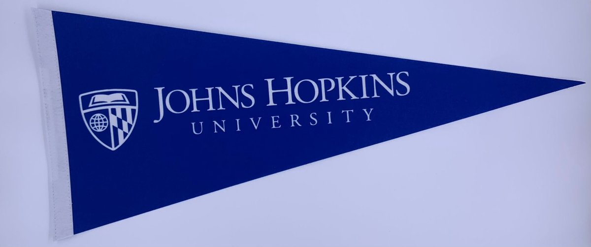 Johns Hopkins University - University of Johns Hopkins - Johns Hopkins Uni - VS - NCAA - Vaantje - American Football - Sportvaantje -   - Vlag - Pennant - Universiteit - Ivy League amerika - 31 x 72 cm - Cadeau sport - Cadeau uni