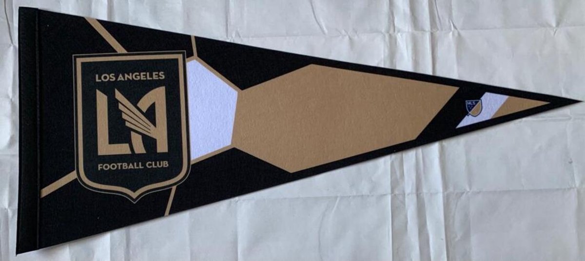 LAFC - Los Angeles Soccer - Voetbal - MLS - Vaantje - Sportvaantje -   - Vlag - Pennant - 31 x 72 cm