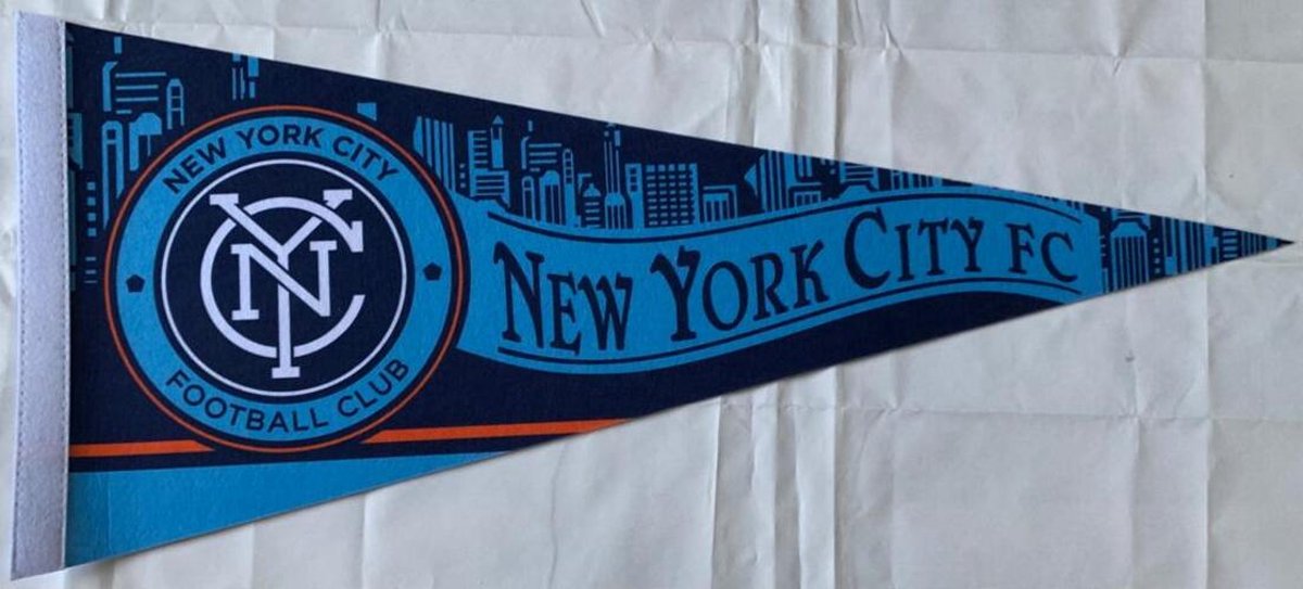 New York City FC - NY FC - New York Soccer - Voetbal - MLS - Vaantje - Sportvaantje -   - Vlag - Pennant - 31 x 72 cm - 2