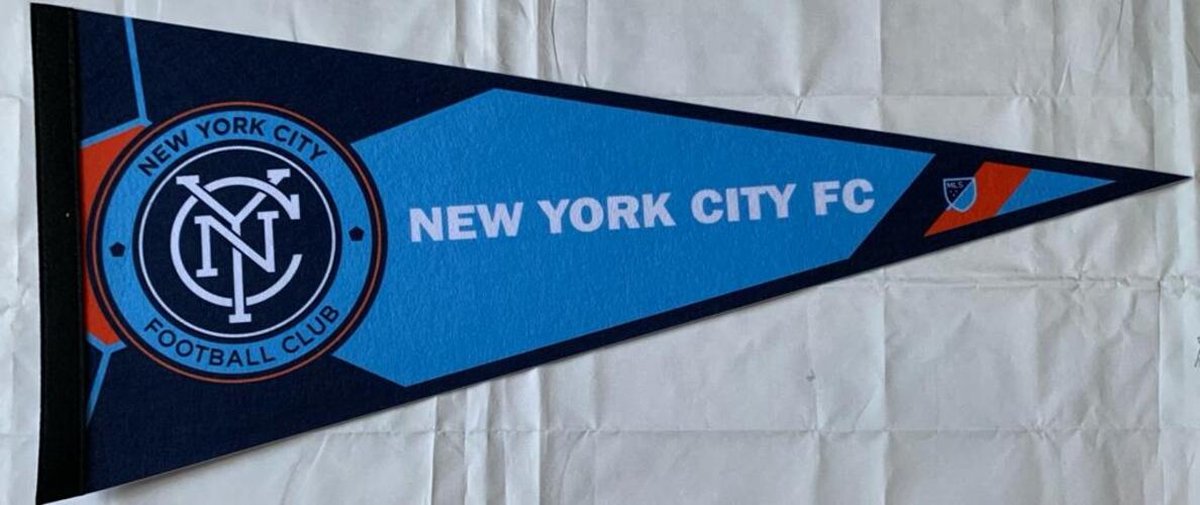 New York City FC - NY FC - New York Soccer - Voetbal - MLS - Vaantje - Sportvaantje -   - Vlag - Pennant - 31 x 72 cm