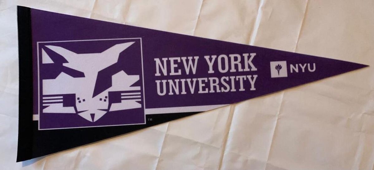 New York State - NYU - NCAA - Vaantje - American Football - Sportvaantje -   - Vlag - Pennant - Universiteit - Ivy League amerika - 31 x 72 cm