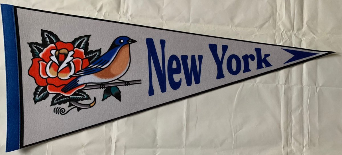 New York State University - NYU - NCAA - Vaantje - American Football - Sportvaantje -   - Vlag - Pennant - Universiteit - Ivy League amerika - 31 x 72 cm