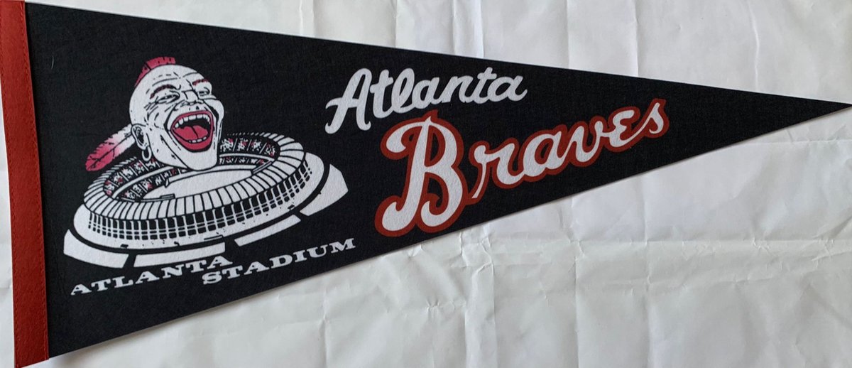   - Atlanta Braves - MLB - Vaantje - Baseball - Honkbal - Sportvaantje - Pennant -   - Vlag - 31 x 72 cm - 2