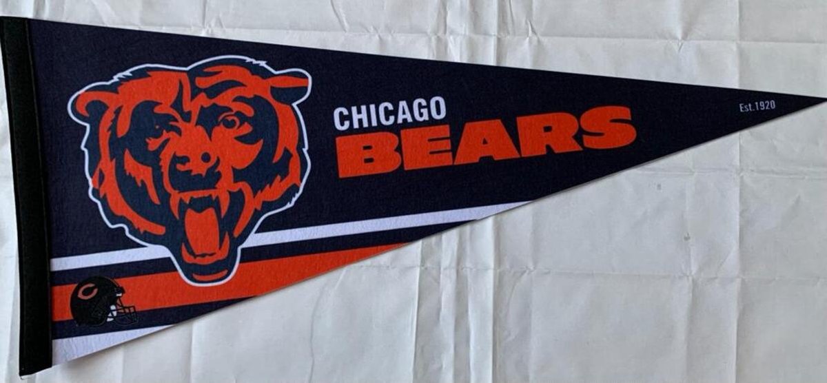   - Chicago Bears - NFL - Vaantje - American Football - Sportvaantje - Pennant -   - Vlag - 31 x 72 cm