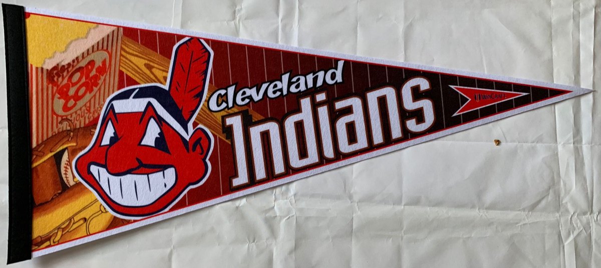   - Cleveland Indians - MLB - Vaantje - Baseball - Honkbal - Sportvaantje - Pennant -   - Vlag - 31 x 72 cm - Vintage4