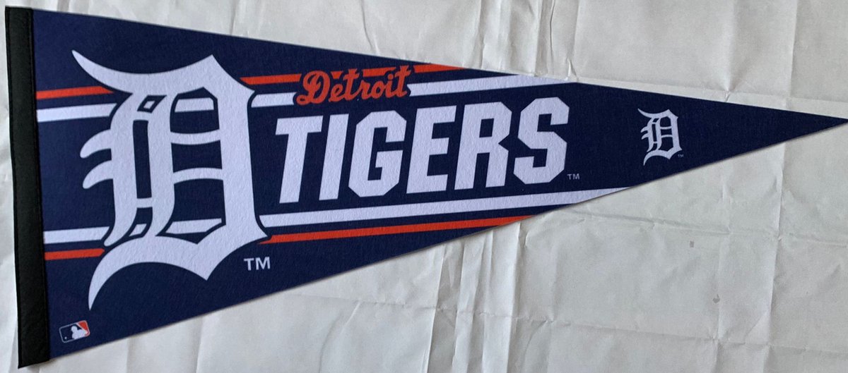   - Detroit Tigers - MLB - Vaantje - Baseball - Honkbal - Sportvaantje - Pennant -   - Vlag - 31 x 72 cm