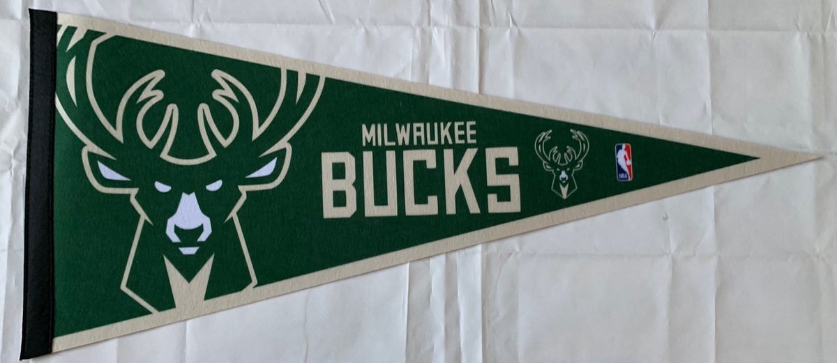   - Milwauckee Bucks - NBA - Vaantje - Basketball - Sportvaantje - Pennant -   - Vlag - 31 x 72 cm