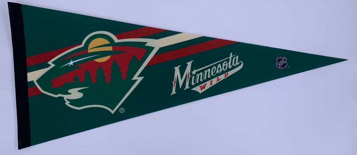 USArticlesEU - Minnesota Wild - USA - NHL - Vaantje - Ijshockey - Hockey - Ice Hockey - Sportvaantje - Pennant - Wimpel - Vlag - 31 x 72 cm - minnesota