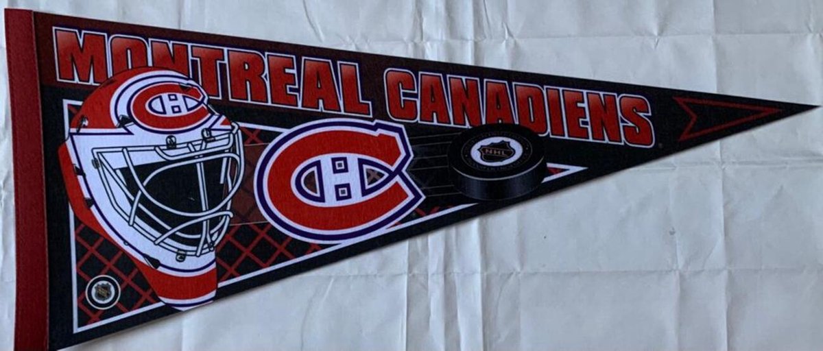   - Montreal Canadiens - Canada - NHL - Vaantje - Ijshockey - Hockey - Ice Hockey - Sportvaantje - Pennant -   - Vlag - 31 x 72 cm - Goalie Design Canadiens