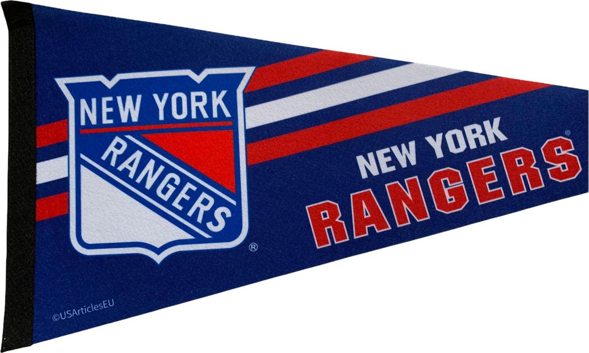   - New York Rangers - NY - NHL - Vaantje - Ijshockey - Hockey - Ice Hockey -  Sportvaantje - Pennant -   - Vlag - Rood/Blauw/Wit - 31 x 72 cm