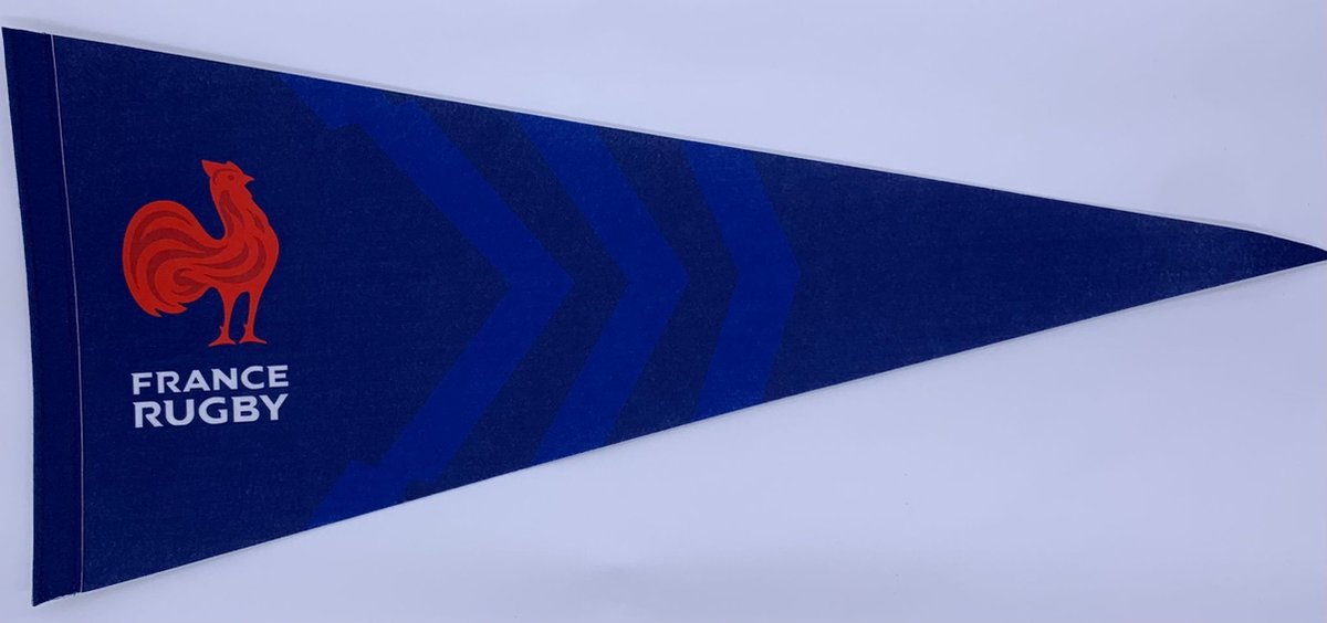 USArticlesEU - Rugby - Frankrijk - France Rugby - vaantje - sportvaantje - wimpel - pennant - muur decor - 72 * 31cm - Frankrijk rugby team - les blues