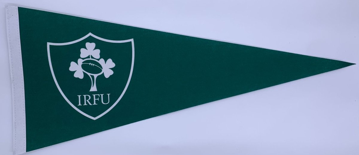 USArticlesEU - Rugby - Ireland - Ierland - Ierland Rugby - Ireland Rugby - vaantje - sportvaantje - wimpel - pennant - muur decor - 72 * 31cm - Ierland rugby team